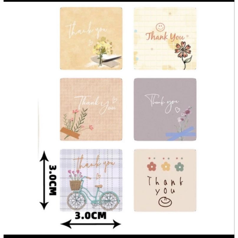 

stiker label thank you,kotak isi 50 atau 250 pcs,50 pcs label kotak