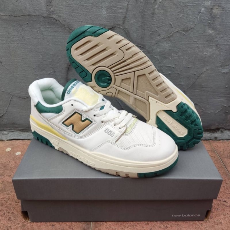 New Balance 550 White Green Aime Leondore Limited Edition