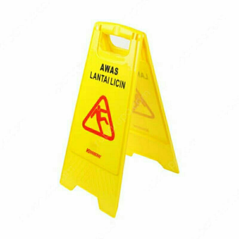 Sign Floor Lantai licin / caution wet floor