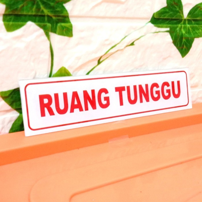 

Sign Akrilik Ruang Tunggu Sign Ruang Tunggu Ukuran 5X20cm Akrilik Ruang Tunggu