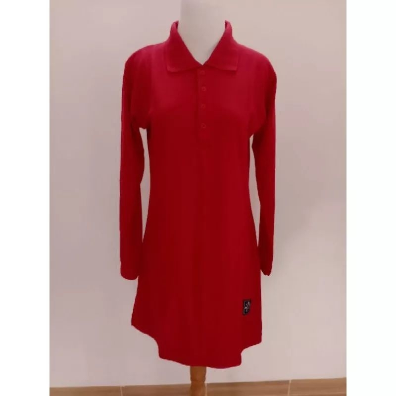 kaos polo Lacoste muslimah big size ukuran xxl