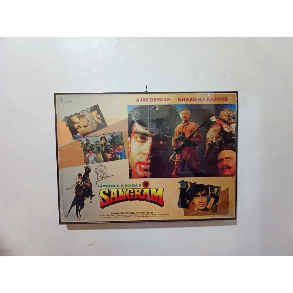 Poster Bioskop Jadul Film India Sangram Barang Koleksi