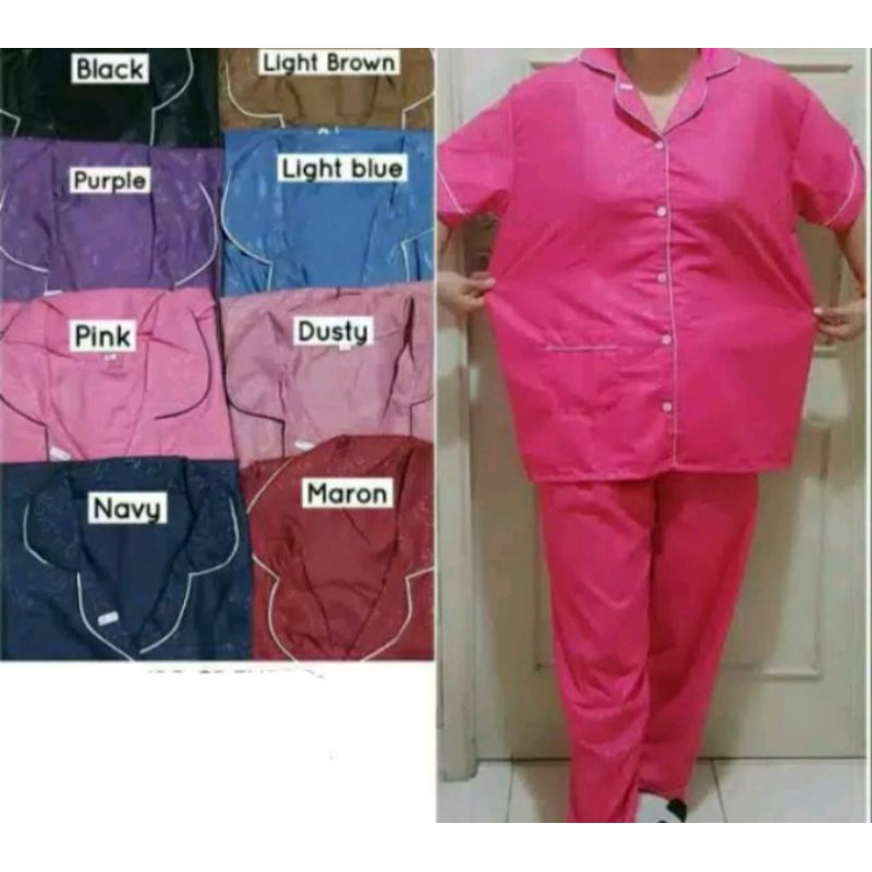 Setelan tidur katun CP / Setelan tidur CP / setelan tidur polos / setelan tidur karakter / baju tidu