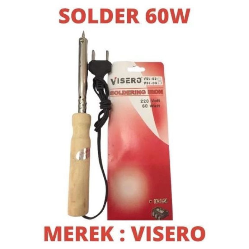 Solder 60watt kayu visero