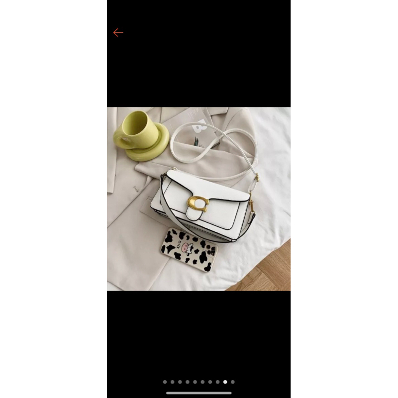 tas wanita selempang coc putih
