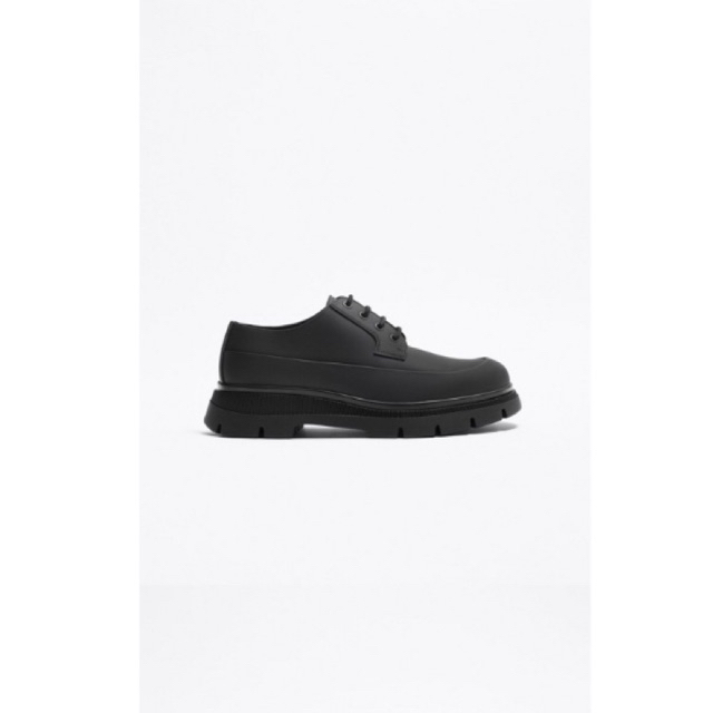 Zara Sepatu Boots Derby Formal Casual Loafers Hitam