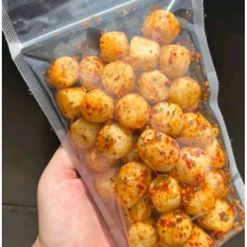

Cimol kering pedas extra renyah cemilan kekinian cimol pedas viral