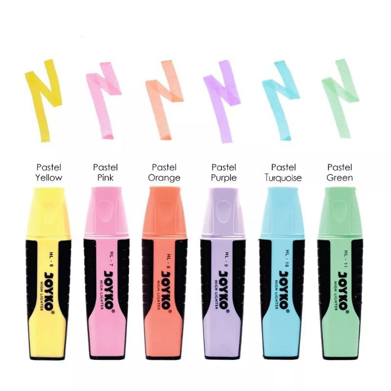 

Highlighter Joyko Warna Pastel Penanda Catatan Buku