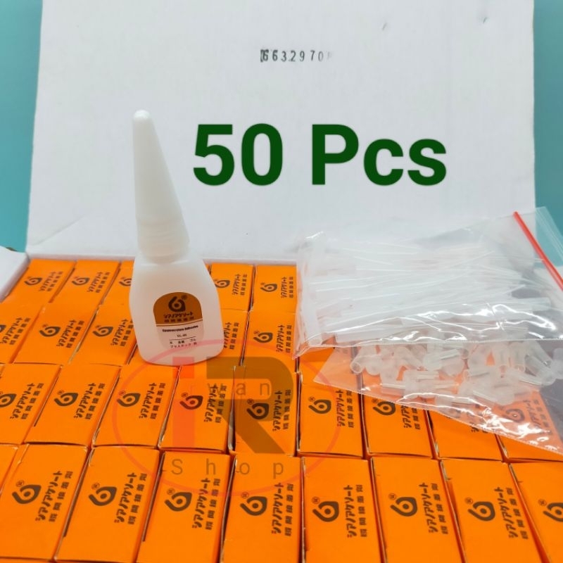 

Lem Korea Cair Per Dus / Lem G Oranye isi 50 Pcs