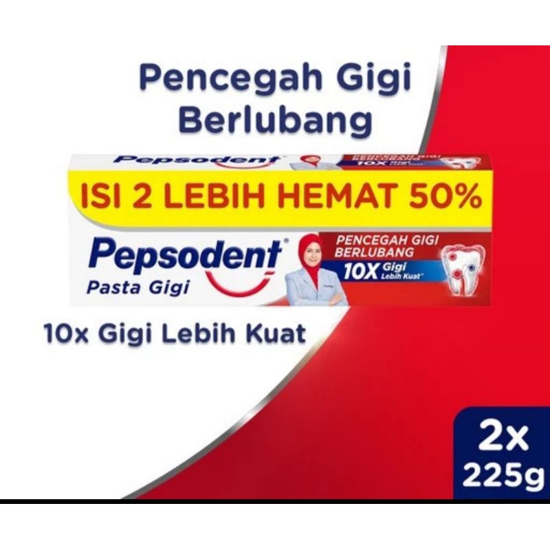 pepsodent 225gr( isi 2)