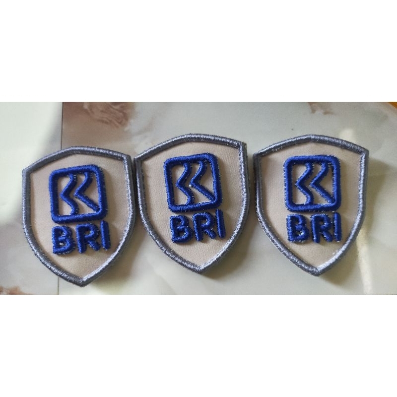 Bordir logo satpam bri timbul 3d