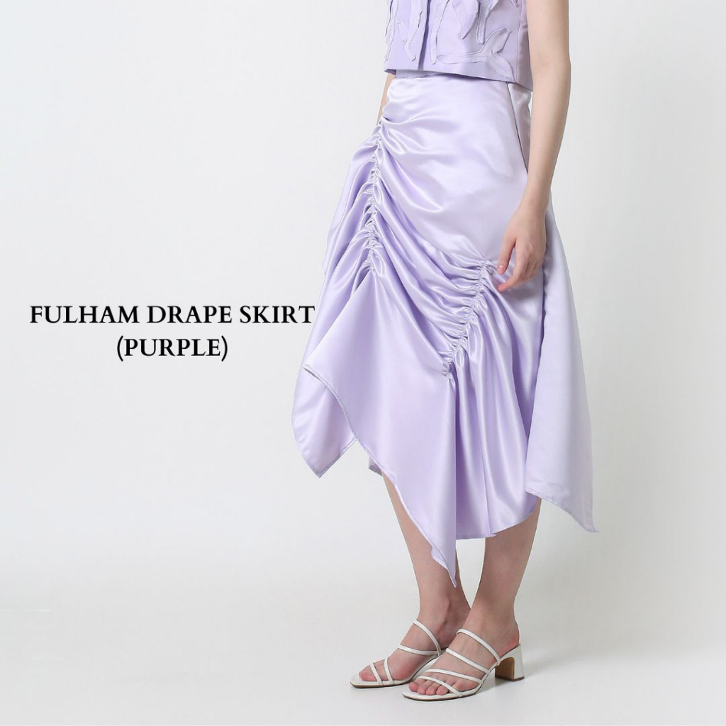 Purple Fulham Drape Skirt - SEVATUREssurection
