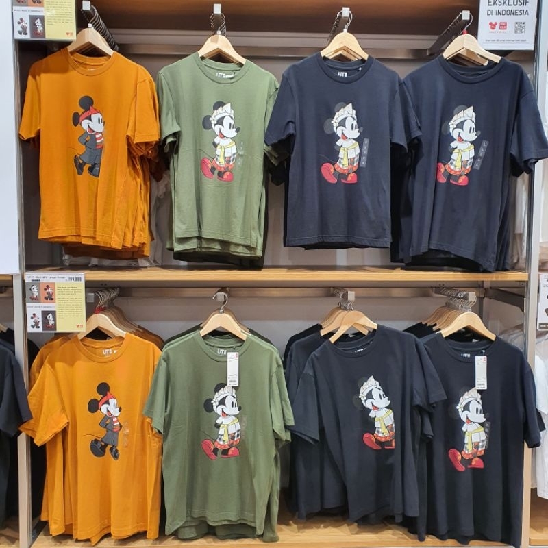 Uniqlo Kemeja Katun Mickey Mouse