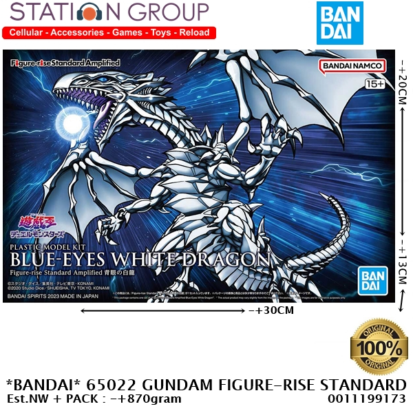 Nama Barang : BANDAI 65022 GUNDAM FIGURE-RISE STANDARD AMPLIFIED BLUE EYES WHITE DRAGON - GUNPLA MOD