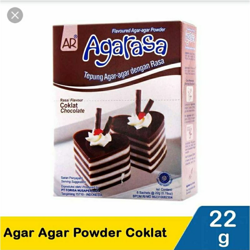 

Agarasa Cokelat Per Box Isi 6Pcs x 22Gr