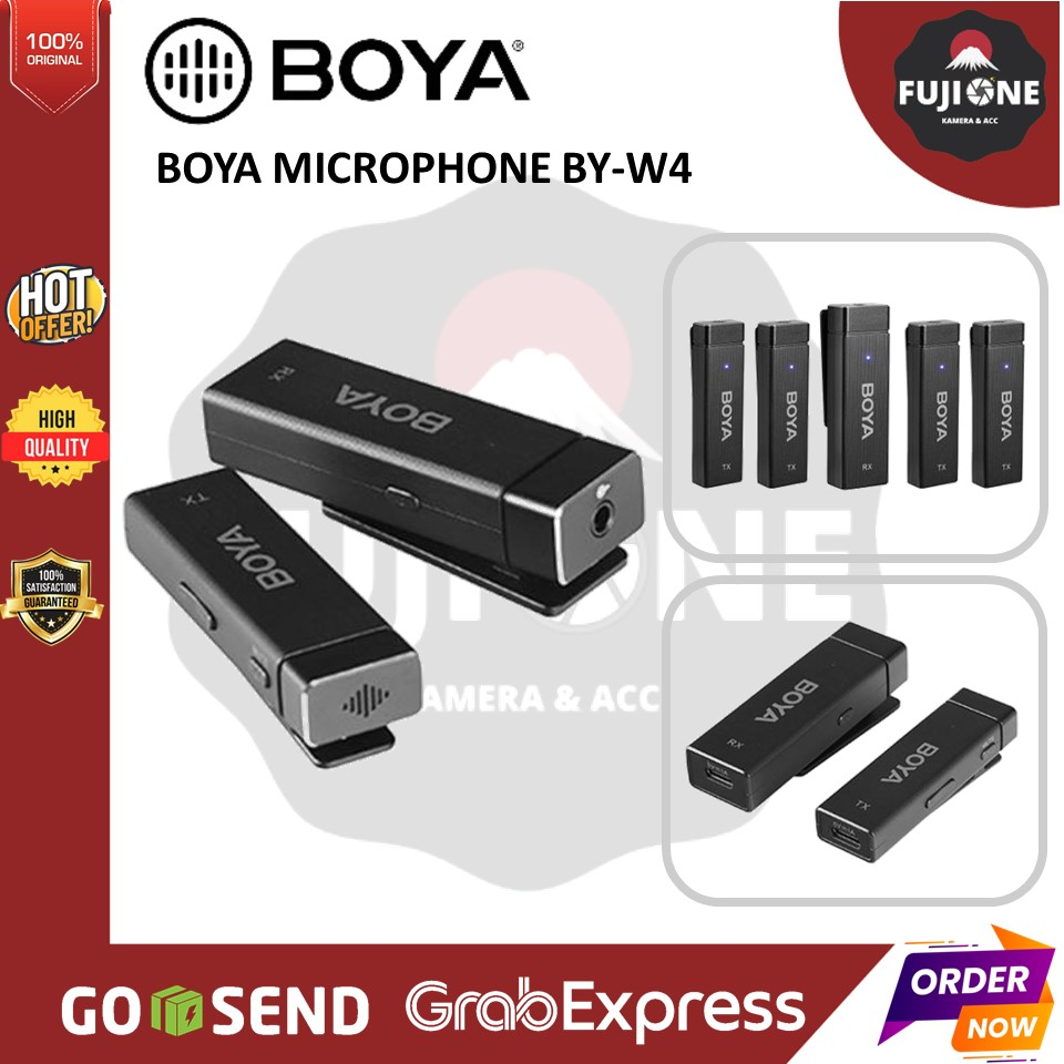 BOYA BY-W4 Ultracompact 4-Channel Wireless Microphone
