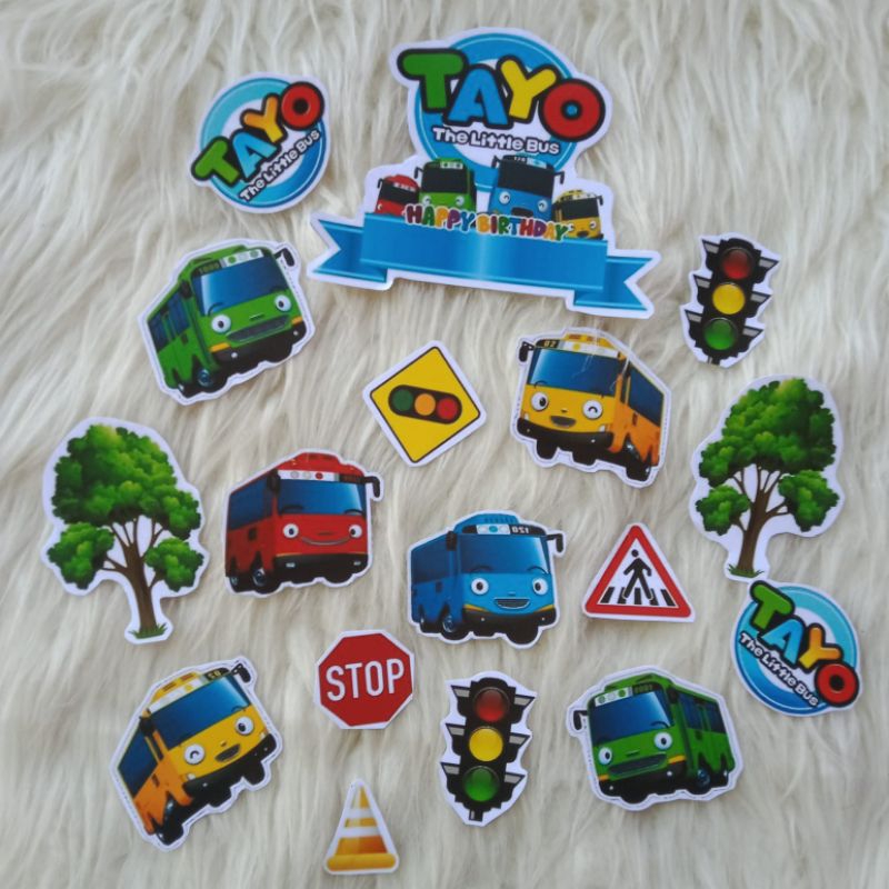 

TOPER KARAKTER TAYO/HIASAN KUE ULANG TAHUN/ISI BANYAK