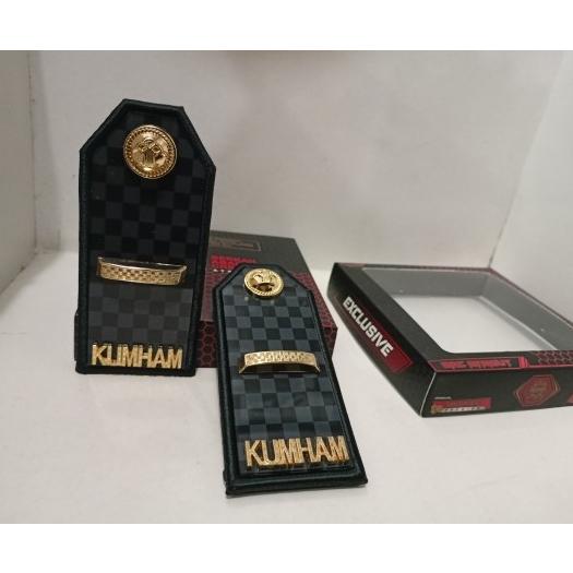 Pangkat PDU KUMHAM 3A terbaru balok motif kain akrilik