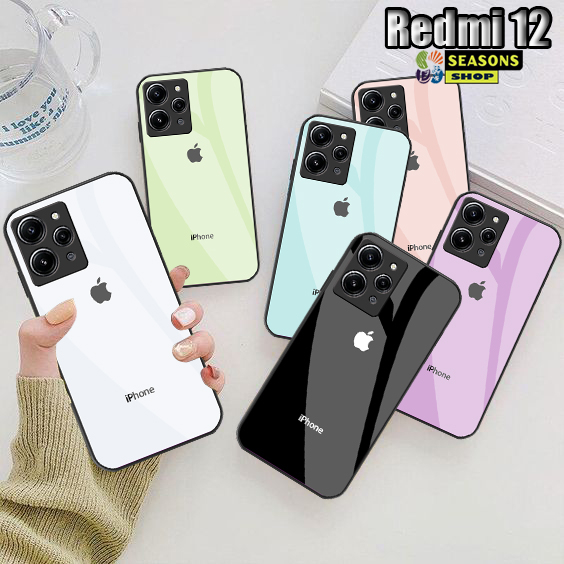 Softcase Redmi 12 - Softcase Redmi 12 Terbaru - Softcase Kaca Redmi 12 -Softcase Kaca Akrilic Redmi 