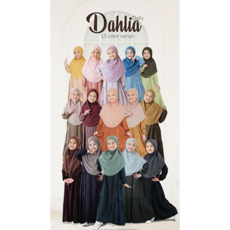 DAHLIA KIDS by ALHIJAZ#Gamis Mom&Kids PO#Ready Oktober 12