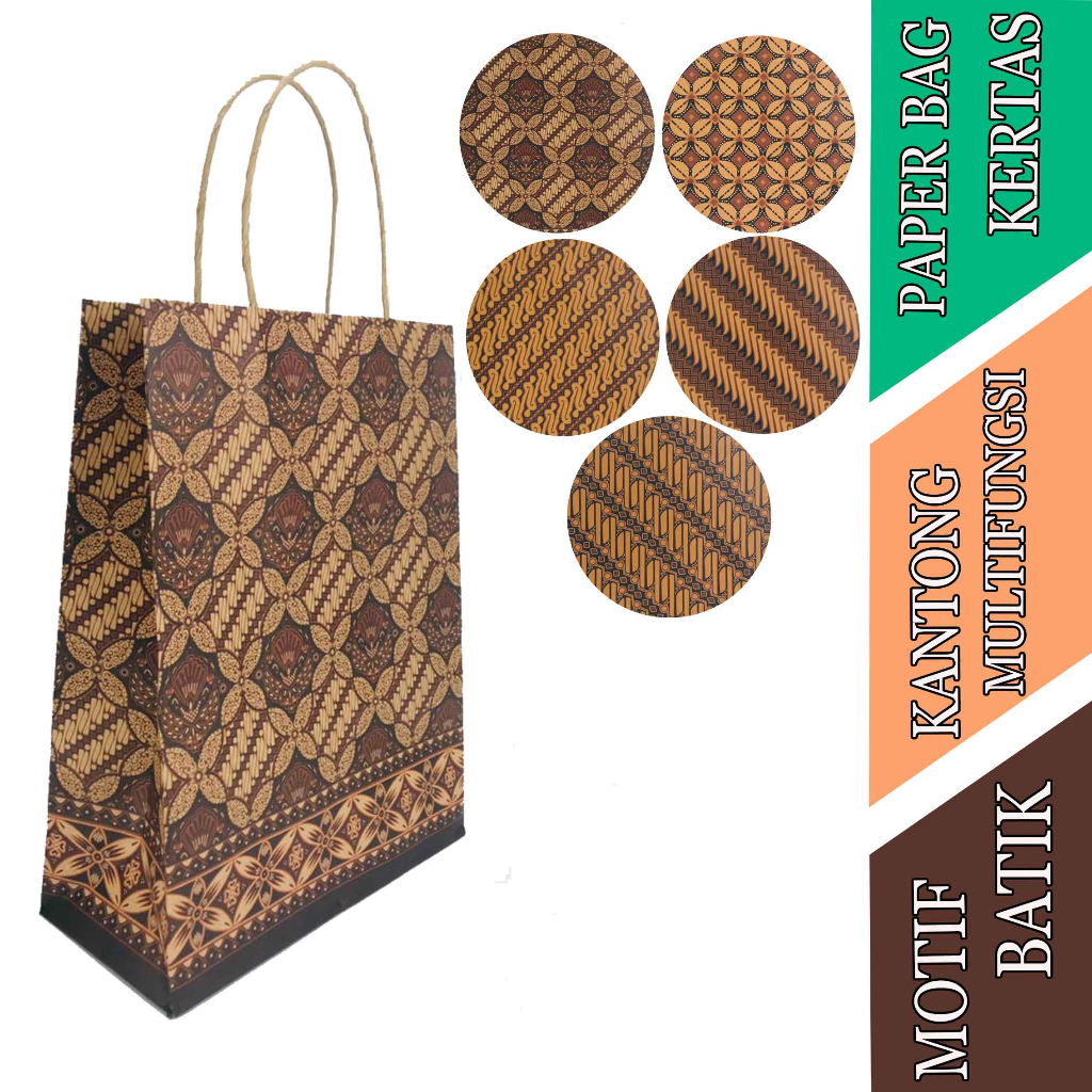 

Kantong Small - Paper Bag - Kantong Kertas - Motif Batik