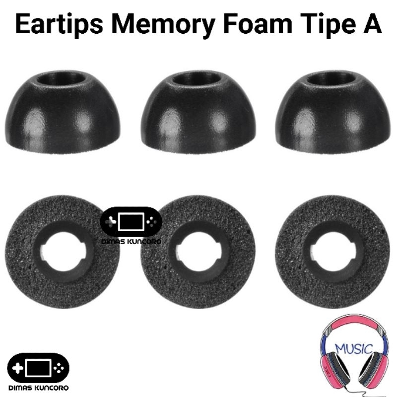 Eartips Memory Foam Tipe A busa eartip jbl t280 215tws 115tws t 280 215 115 tws pro tune