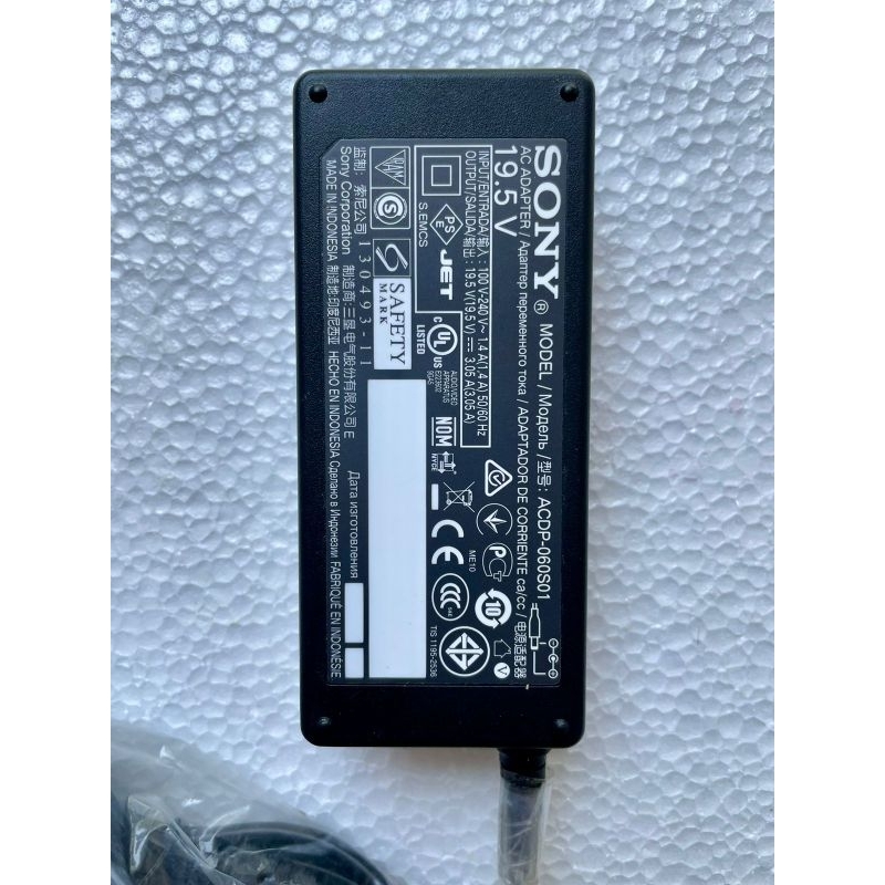 Adaptor Sony - Adaptor TV Sony 19,5V 3,05A 19,5 Volt 3,05 Ampere Original