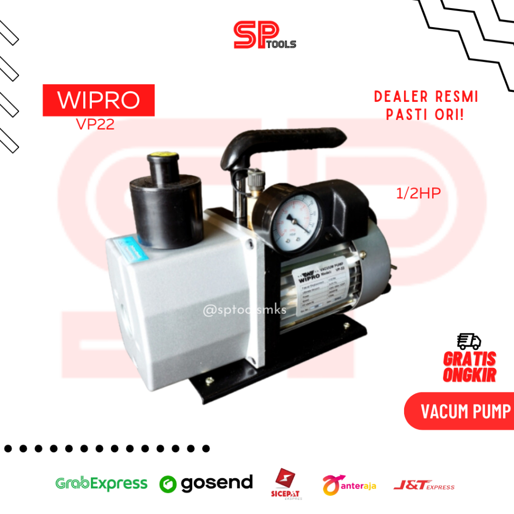MESIN VACUM VACUUM PUMP / POMPA VACUM WIPRO VP-22 1/2HP 1/2 HP