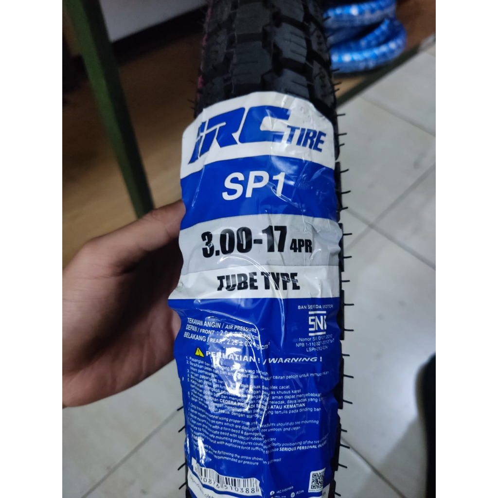 Ban Luar IRC 300 RIng 17 SP1 batik Tahu Kotak Tube Type