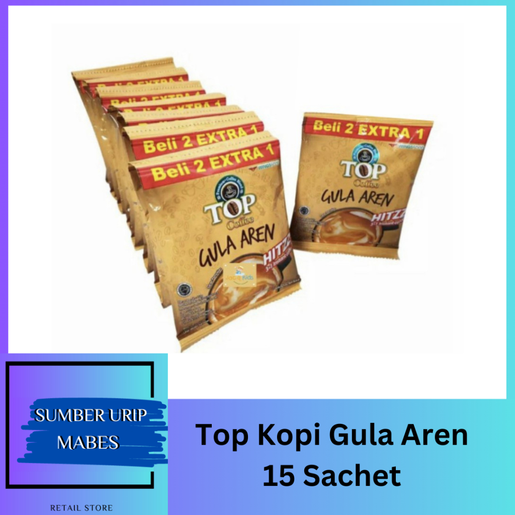 

TOP KOPI GULA AREN 22G | 15 SACHET | KOPI GULA AREN