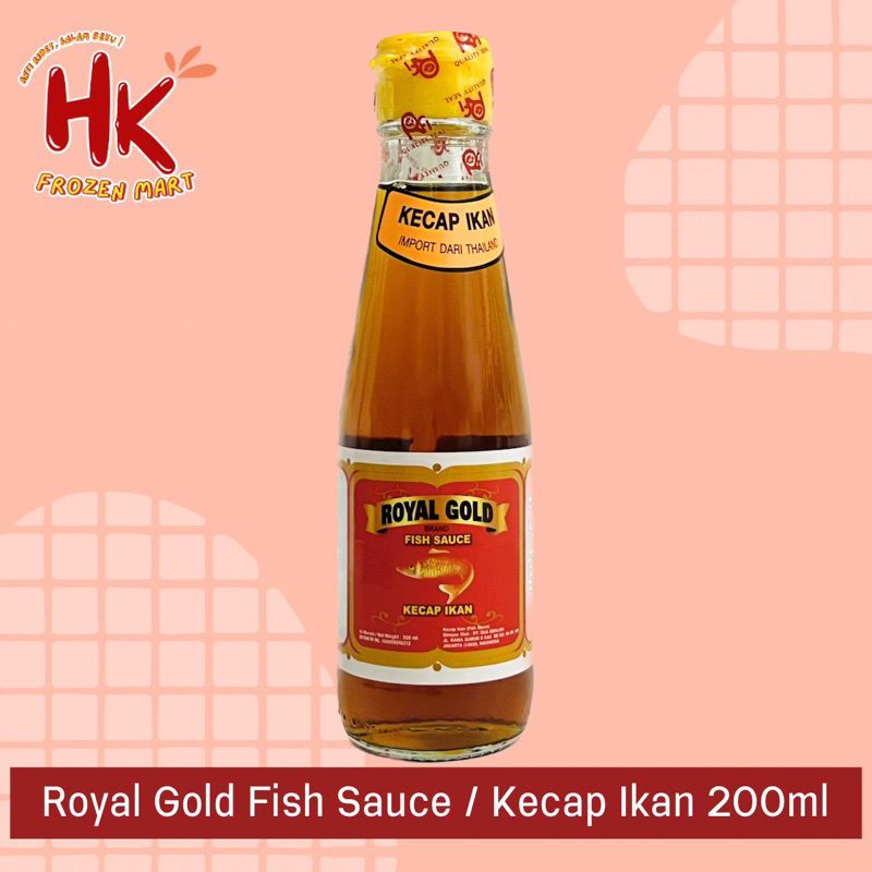 

Royal Gold Kecap Ikan / Fish Sauce 200ml | bumbu masak saori saus HK Frozen Mart