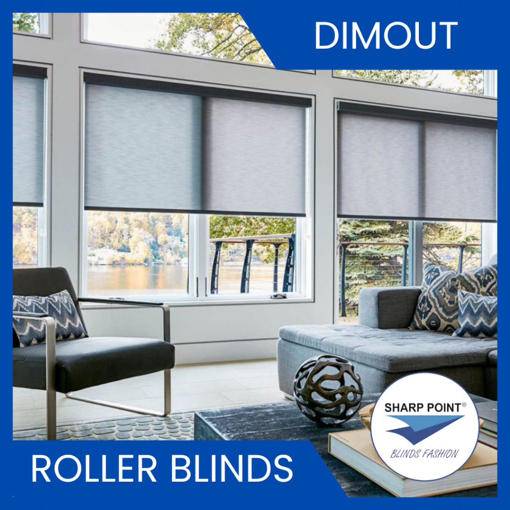 ROLLER BLINDS DIMOUT 80% - GORDEN GULUNG - TIRAI GULUNG - BLINDS