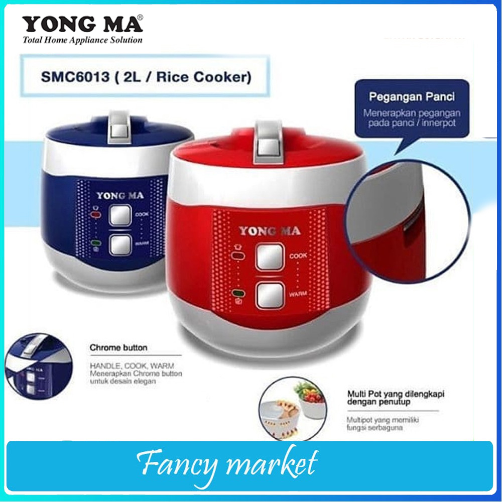 YONGMA SMC 6013/YONGMA Rice Cooker/YONGMA Magic Com 2 Liter NEW