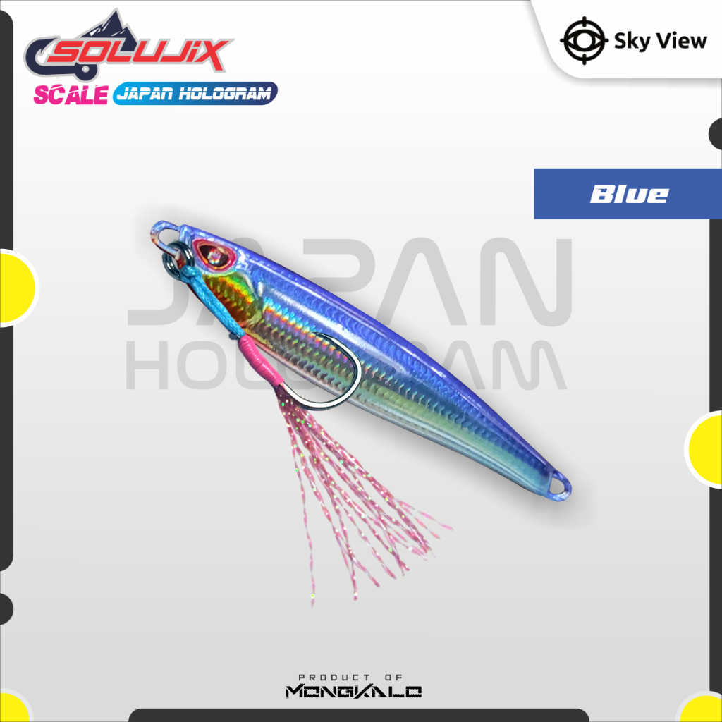 Mongkalo Solujix Sisik-Kecil noGID noMotif Candy 15 Biru