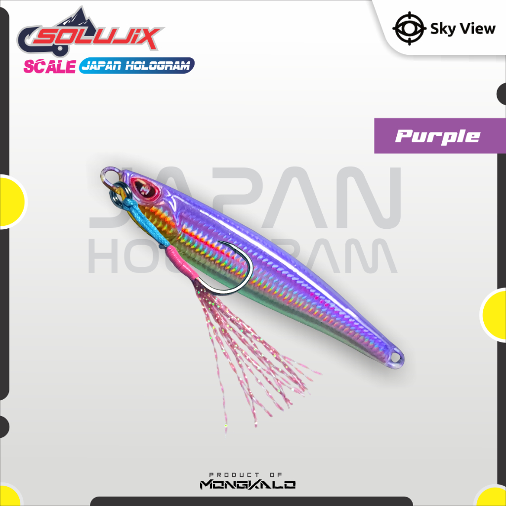 Mongkalo Solujix Sisik-Kecil noGID noMotif Candy 15 Ungu