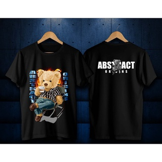 KAOS BERUANG TEDDY BEAR SANTAI /KAOS ABSTRACT ORIGINS / BAJU DISTRO PRIA  / KAOS PRIA KEREN TERBARU 