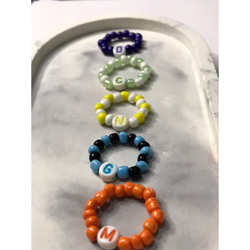 [HARAP BACA DESKRIPSI] Alphabet Rings / Initial Rings / Cincin Huruf / Cincin Inisial / Cincin Coupl