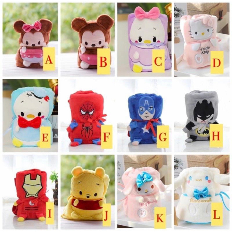 NEW Selimut Bulu Lembut Karakter Kartun Disney Import Premium - Selimut Anak - Selimut Cute - Selimu