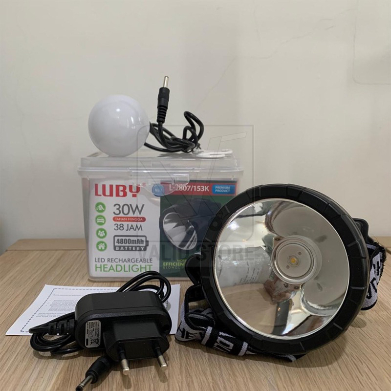 Luby Senter Kepala Headlamp L-2807/153K 30W / 30 Watt