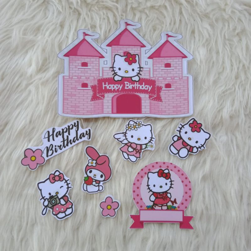 

TOPPER HELLO KITTY/HIASAN KARAKTER MURAH/HIASAN KUE ULANG TAHUN