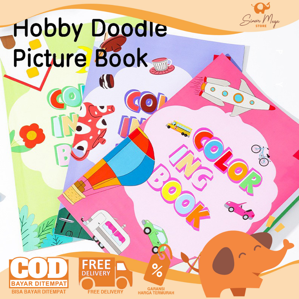 

Deli Coloring Book EN047 ~ EN049 Big / Deli Coloring Book For Children / Buku Latihan Mewarnai