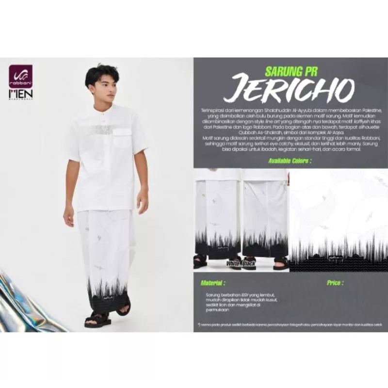 [GROSIR] Sarung Rabbani Palestine JR JERICHO ORIGINAL