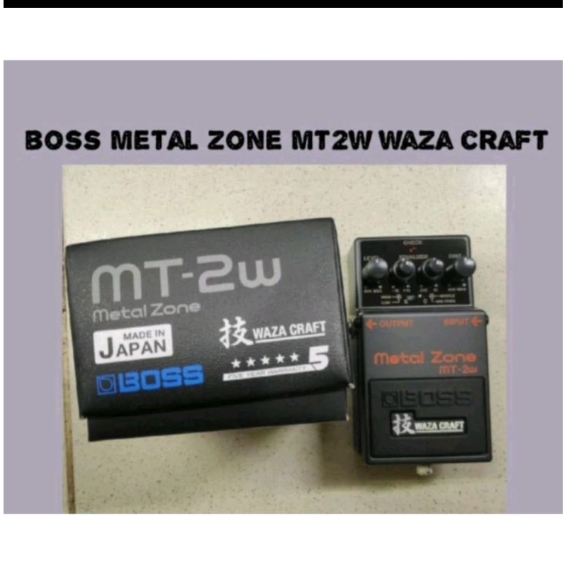[Ready Stock] Boss MT2W Waza Craft Metal Zone Distortion Pedal MT2W pedal efek gitar listrik