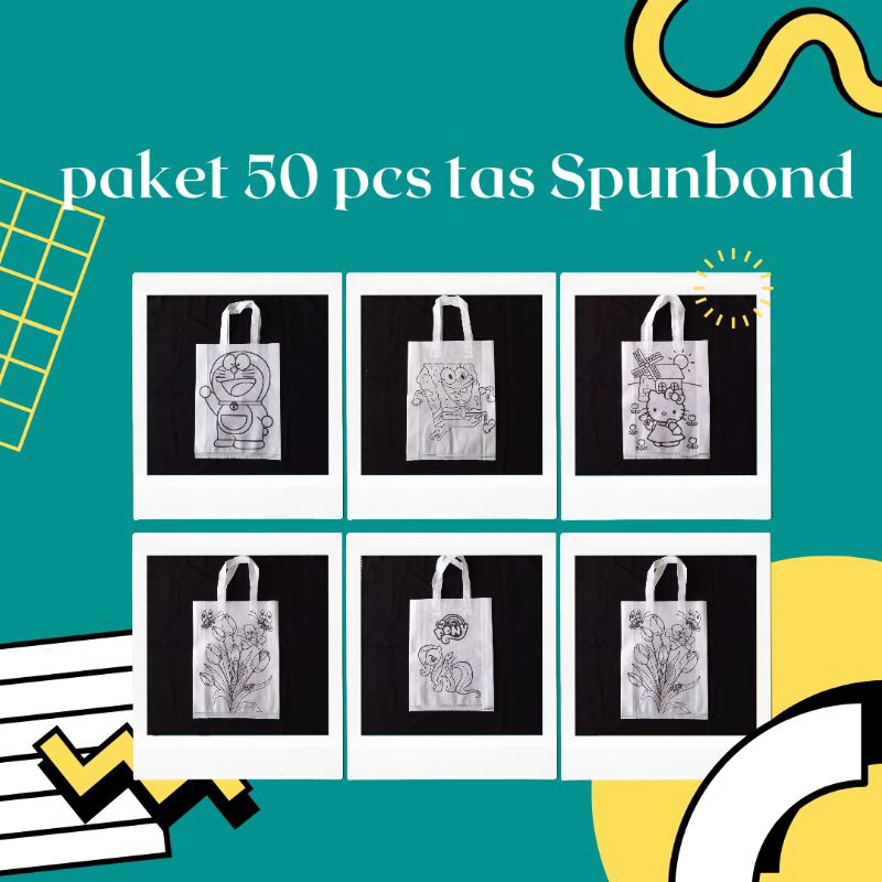 

Paket Hemat Tas Spunbond 50 Pcs Ukuran 30 Cm x 40 Cm Berbagai jenis gambar