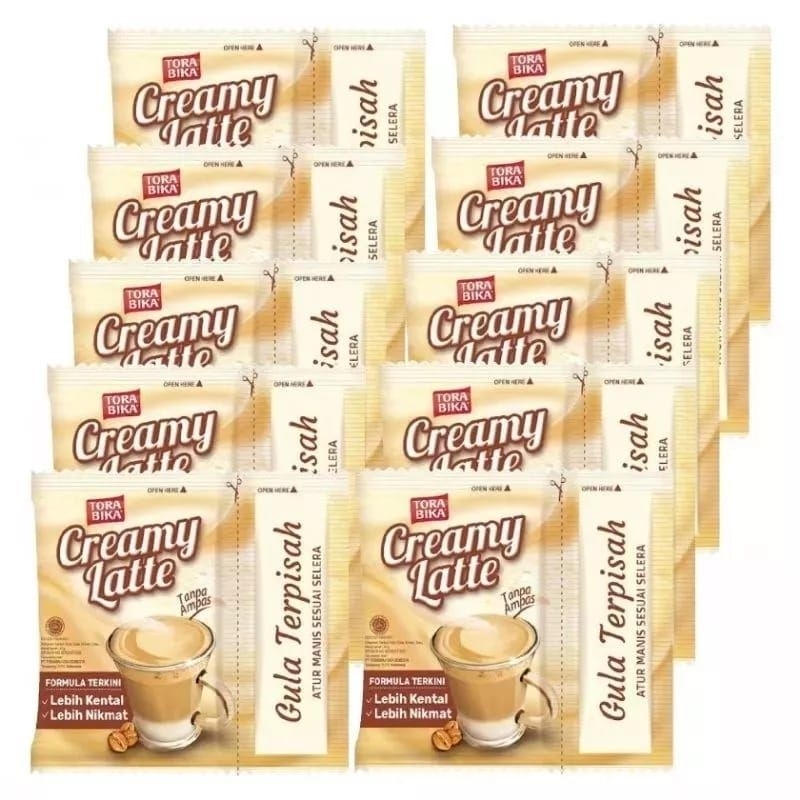 

Torabika Creamy Latte Renceng isi 10 sachet