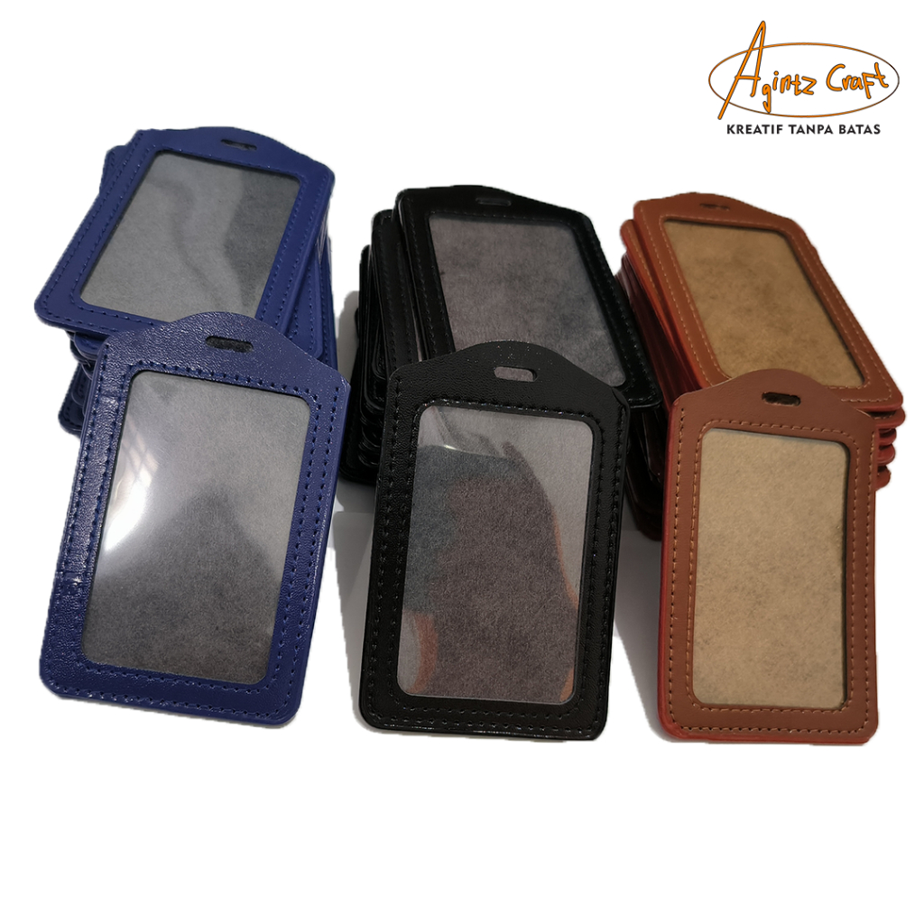 

Soft Case Frame Gantungan ID Card Kulit Sintetis