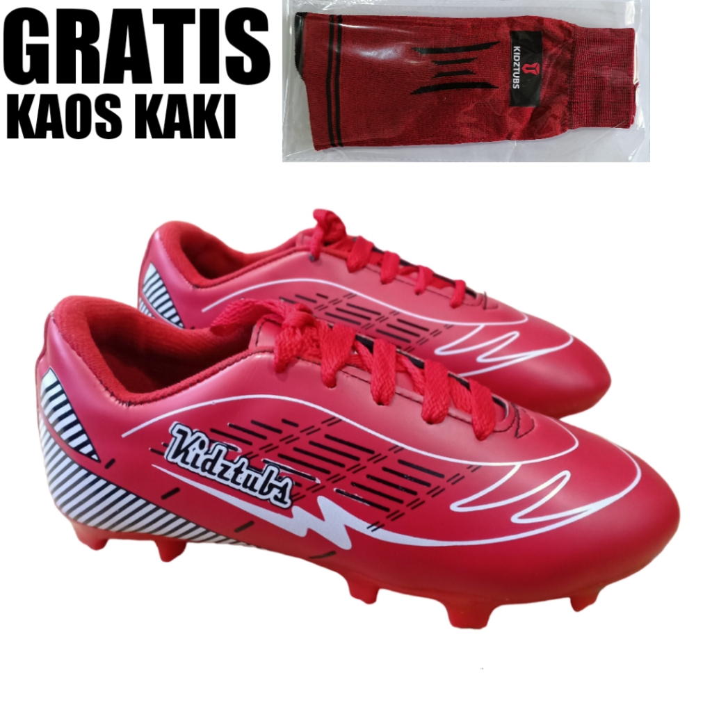 KIDZTUBS Sepatu Bola Sepatu Sepak Bola Anak Anak Laki Laki Pria Perempuan Cowok Cewek Tanggung Kecil