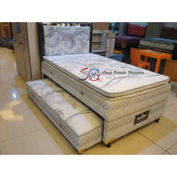 2IN1 BIGLAND DENGAN LAPISAN PILLOWTOP UKURAN 120 x 200 / KASUR SORONG BIGLAND PREMIUM