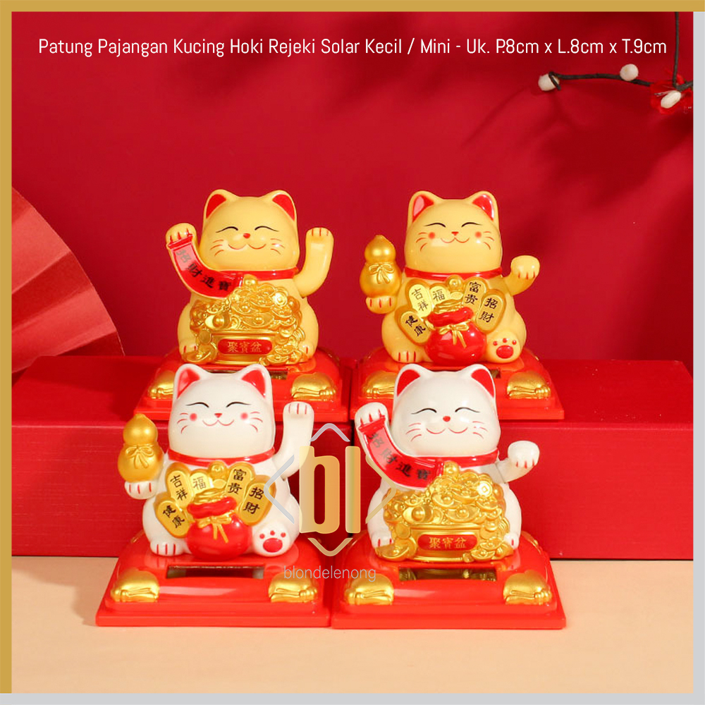 Patung Hiasan Pajangan Boneka Kucing Panggil Hoki Rejeki Maneki Neko Maneko Neki Keberuntungan China