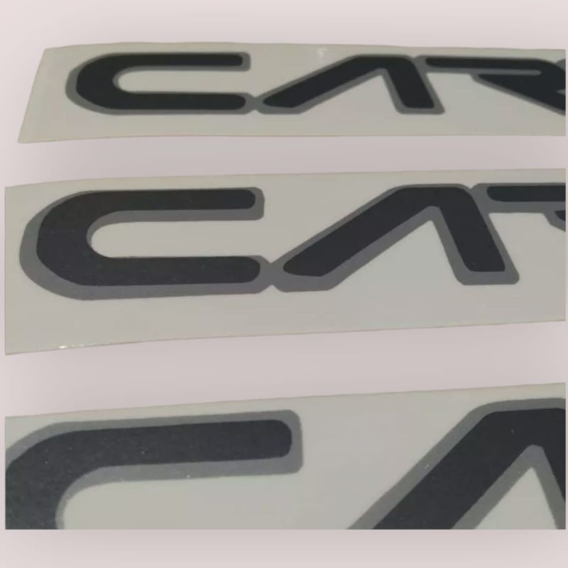 Sticker Tulisan Carry CARRY 1.0 bahan transparan